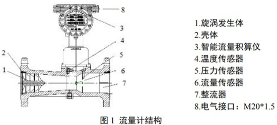 DN65旋進旋渦流量計結構圖